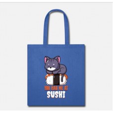 You Had Me At Sushi Japanese Royal Blue Tote Bag